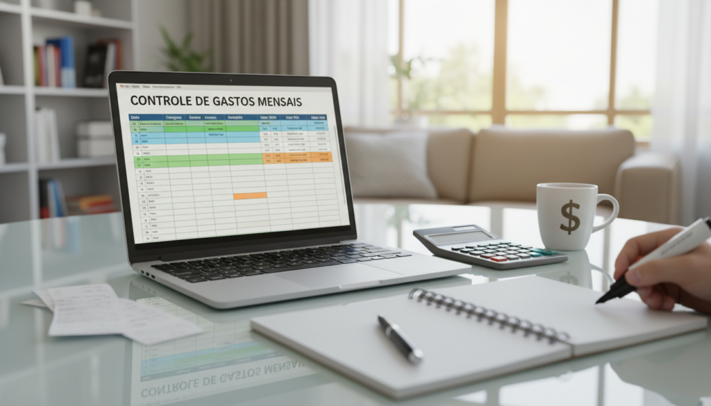Planilha simples para controlar gastos