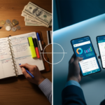 controle financeiro no papel vs aplicativo