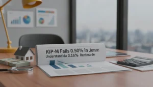 IGP-M cai 0,50% em junho