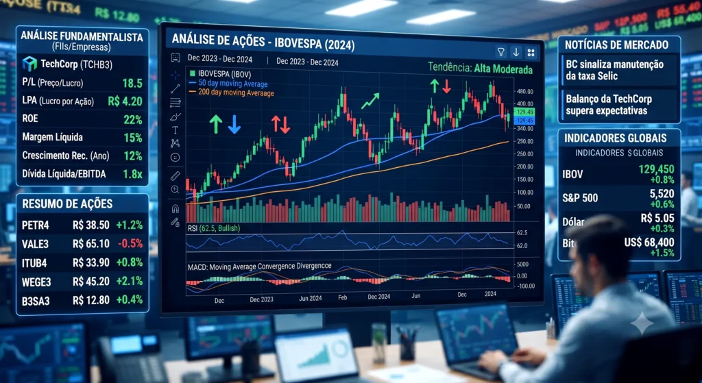 analisar ações de forma simples